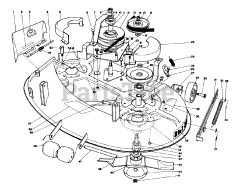 Toro 57420 (12-44) - Toro Lawn Tractor, 12hp (SN: 008000001 - 008999999) (1988) 38" Cutting Deck Model No. 59147