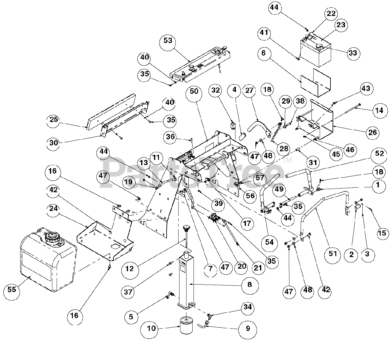 Great Dane 994600 (GSRKW2352S) Great Dane Surfer WalkBehind Mower