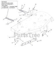 Gravely 992292 (Pro-Turn 260) - Gravely Pro-Turn 60" Zero-Turn Mower, Yamaha EFI (SN: 062000 - 069999) Stabilizer Arms And - Baffles 60"