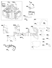Briggs & Stratton 44U877-0010-B1 - Briggs & Stratton Vertical Engine Cylinder Group