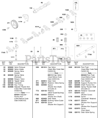 Briggs & Stratton 588447-0477-E2 - Briggs & Stratton Horizontal Engine Camshaft, Rocker Arm Shaft