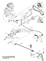 Simplicity 7018 H (1690366) - Simplicity Garden Tractor, 18hp Clutch &amp; Brake Control Group (7012, 7016, &amp; 7018)