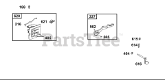 Briggs & Stratton 133232-1126-E1 - Briggs & Stratton Horizontal Engine Controls