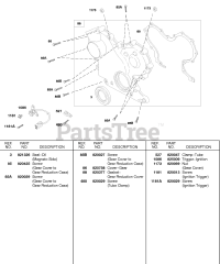 Briggs & Stratton 522447-0106-E2 - Briggs & Stratton Horizontal Engine Gear Cover