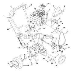 Ariens 932400 (ST 520) - Ariens 20" Snow Blower, 5hp Tecumseh (SN: 000101 & Above)