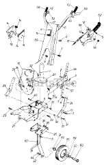 Wizard MTD 2105A88 (218-355-098) - Wizard Tiller (1988) (Western Auto)