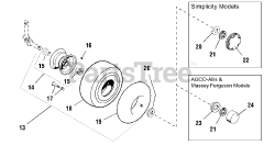 Simplicity 1692354 - Simplicity Regent Lawn Tractor, 14hp Front Wheels &amp; Tires