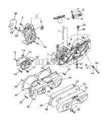 Murray S-1544 - Murray 90cc ATV (2002) Crankcase Assy