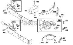 Briggs & Stratton 93902-0133-01 - Briggs & Stratton Vertical Engine Control Brackets and Wires