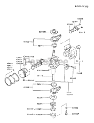 Kawasaki FB460V-AS17 - Kawasaki Engine PISTON/CRANKSHAFT