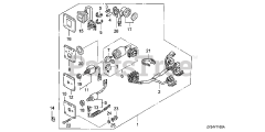 Honda BF200 A4 XA (BAEJ) - Honda Marine Engine, Made in Japan (SN: BAEJ-1200001 - BAEJ-1299999) CONTROL PANEL KIT