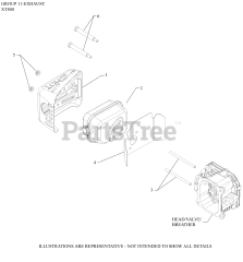 Kohler XT800-2013 - Kohler Courage XT8 Series Engine, Made for Husqvarna, 8.0 ft-lbs, 173cc 11 Exhaust