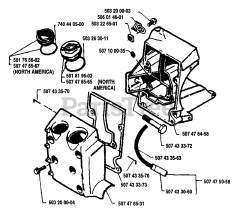 Husqvarna 33 - Husqvarna Chainsaw (1989-05) Tank Assembly
