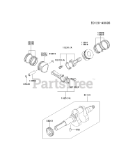 Kawasaki FD620D-FS17 - Kawasaki Engine PISTON/CRANKSHAFT