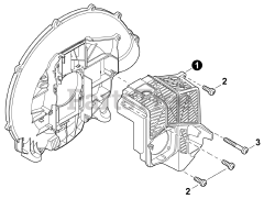 Echo PB-580 H - Echo Backpack Blower (SN: P58512001001 - P58512999999) Engine Cover