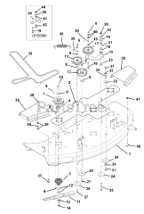 Gravely 915096 (ZT 2250) - Gravely 50" Zero-Turn Mower, 22hp Kohler (SN: 000101 & Above)