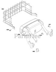 Briggs & Stratton 356447-0627-H7 - Briggs & Stratton Horizontal Engine Exhaust Group
