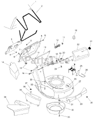 Ariens 911507 (LM 21 SWE) - Ariens 21" Self-Propelled Walk-Behind Mower, 6.5hp Tecumseh (SN: 000101 & Above)