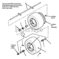 Snapper 7060803 - Snapper Dual Wheel Conversion Kit