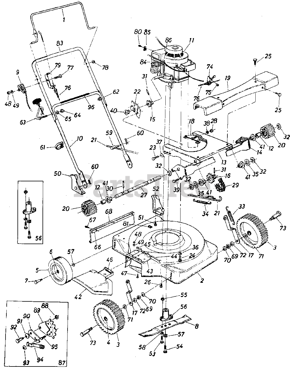 Lawnflite 125260009 Lawnflite WalkBehind Mower (1985) (Hardware