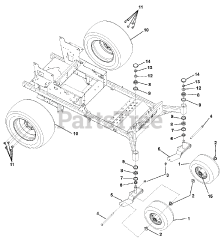 Gravely 991104 (Pro-Turn 160) - Gravely Pro-Turn 60" Zero-Turn Mower, CARB (SN: 020000 - 020999) Tire Assembly