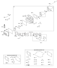 Briggs & Stratton 21A807-0333-E1 - Briggs & Stratton Vertical Engine Cylinder Head, Gasket Set - Engine, Gasket Set - Valve, Intake Manifold, Valves