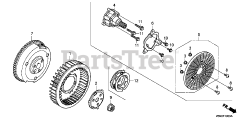 Honda GX690 TXF3 (GCBDK) - Honda Engine, Made in Japan (SN: GCBDK-1000001 - GCBDK-9999999) FLYWHEEL