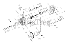 Ariens 996148 - Ariens Contractor 4WD Utility Vehicle, Subaru EH65 (SN: 020000 & Above) Rear Transaxle Components