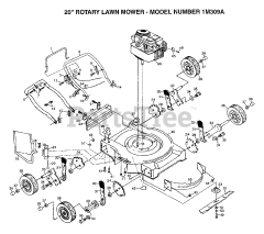 Electrolux/AYP 1M309 A - Electrolux/AYP Walk-Behind Mower (1996)