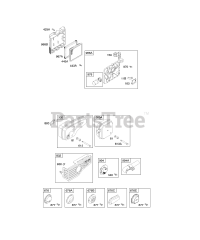 Briggs & Stratton 12F702-0606-01 - Briggs & Stratton Vertical Engine Air Cleaner, Exhaust System