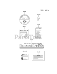 Kawasaki FE120D-FS02 - Kawasaki Engine LABEL