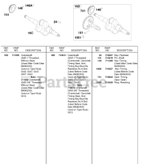 Briggs & Stratton 185437-0276-E1 - Briggs & Stratton Horizontal Engine Crankshafts #2