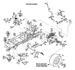 Troy-Bilt 13053 - Troy-Bilt Garden Tractor, Gear Drive (SN: 130530100101 & Above)