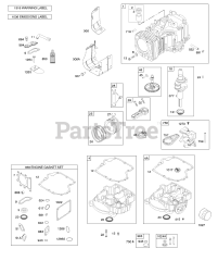 Briggs & Stratton 31Q577-0013-H1 - Briggs & Stratton Vertical Engine CAMSHAFT,CRANKSHAFT &amp; COUNTER BALANCE, CYLINDER, ENGINE SUMP OIL FILL &amp; BREATHER, GASKET SET - ENGINE, LUBRICATION, PISTON, RINGS,
