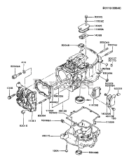 Kawasaki FB460V-GS07 - Kawasaki Engine CYLINDER/CRANKCASE