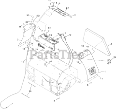 Exmark ARX541CKA30000 - Exmark 30" Stand-On Aerator, Kawasaki FS541V (SN: 406294345 - 408644345) (Rev B) (2020)