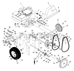 Ariens 932026 (ST 524) - Ariens 24" Snow Blower, 5hp Tecumseh (SN: 000101 - 005999)