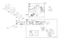 Briggs & Stratton 245437-0802-E1 - Briggs & Stratton Horizontal Engine Flywheel, Ignition, and Starter Group