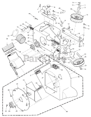 Scag GC-3B - Scag Fabric 3-Bag Grass Catcher (SN: K3300001 - K3399999) STC 48"/52" Blower Housing Assembly
