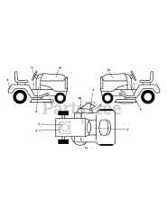 Murray 48L22AH0X8A (96042007601) - Murray 48" Lawn Tractor, 22hp (2010)
