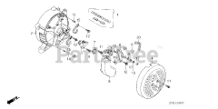 Honda EM5000SX K1 A/A (EA7) - Honda Generator, Made in Japan (SN: EA7-1100001 - EA7-1125948) REAR HOUSING