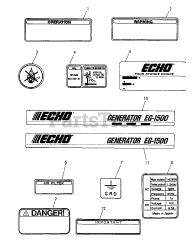 Echo EG-1500 - Echo Generator (SN: 03797 - 99999)