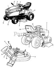 Simplicity 1692024 - Simplicity GTG Garden Tractor, 14hp