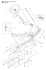 Husqvarna R 16 C AWD (966830301) - Husqvarna Swedish Riding Mower (2008-04) STEERING