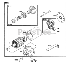 Briggs & Stratton 221432-2170-01 - Briggs & Stratton Horizontal Engine Electric Starter