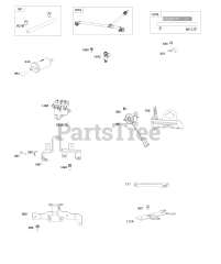 Briggs & Stratton 61E377-0015-J1 - Briggs & Stratton Horizontal Engine Fuel Hoses, Fuel Pump, Mounting Bracket