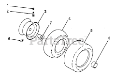 Poulan Pro PP 20H50 J - Poulan Pro Lawn Tractor WHEELS &amp; TIRES
