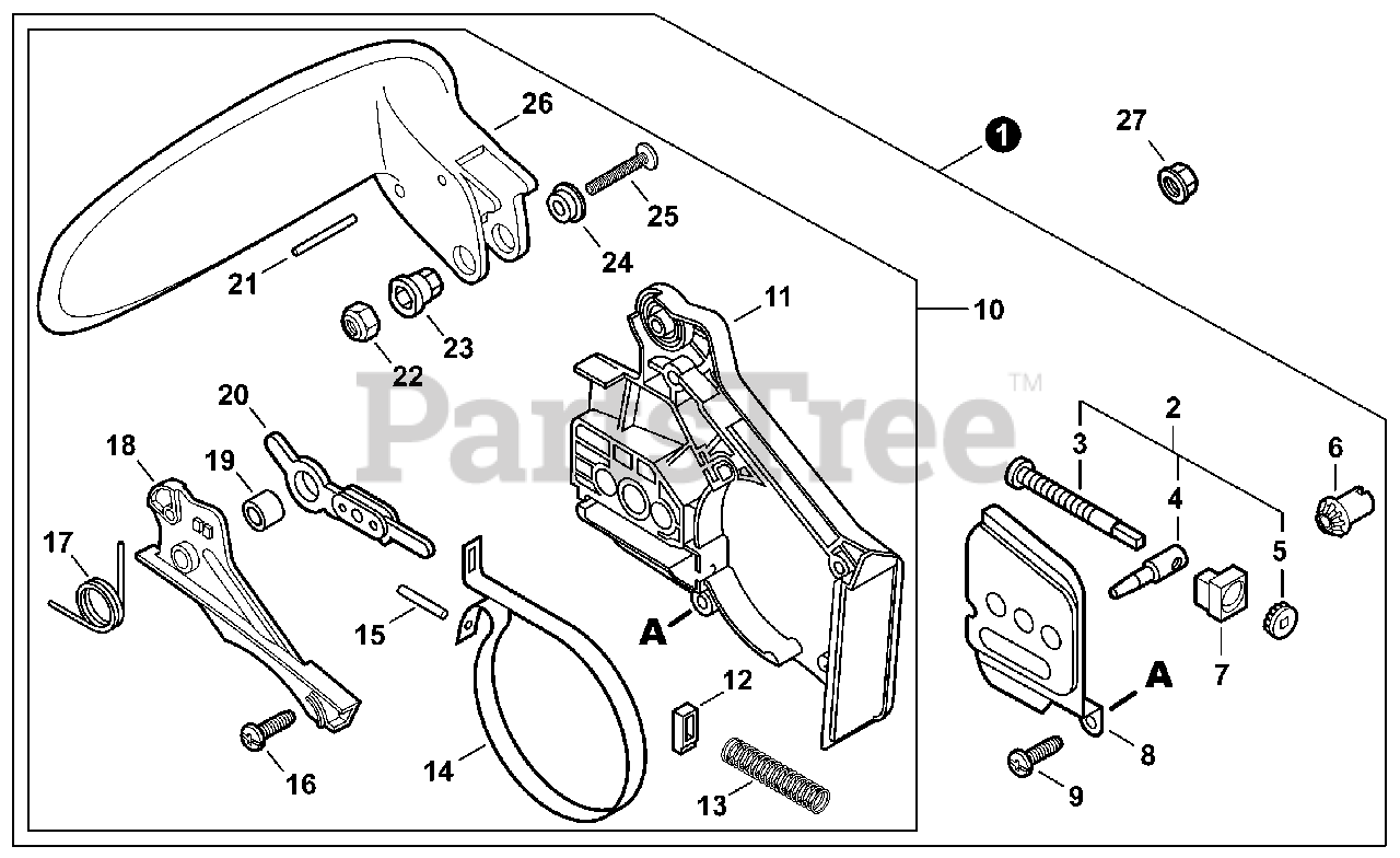 Echo CS271T Echo Chainsaw Parts (SN C32814001001 C32814999999