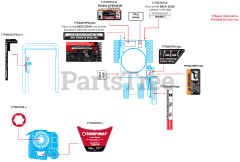 Troy-Bilt TB 554 (25B-55MA766) - Troy-Bilt Edger (2019) Label Map