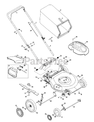 MTD 11A-B2J1704 - MTD Gold Walk-Behind Mower (2012) General Assembly 11A-B2X